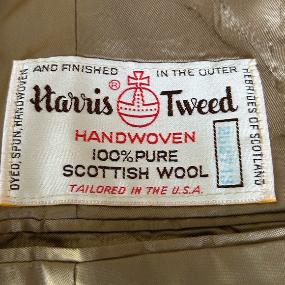 Harris Tweed Scotland British Heritage Herringbone Classic Luxury Excellent 8 - Picture 6 of 10